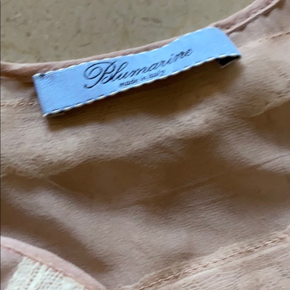 Blumarine silk antique lace rose 🌹 dress 42 - Picture 3 of 7